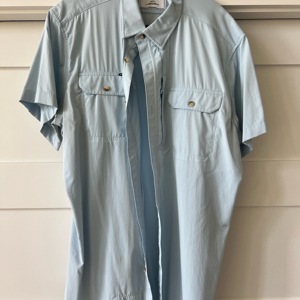 Poncho Sky Blue Casual Shirt